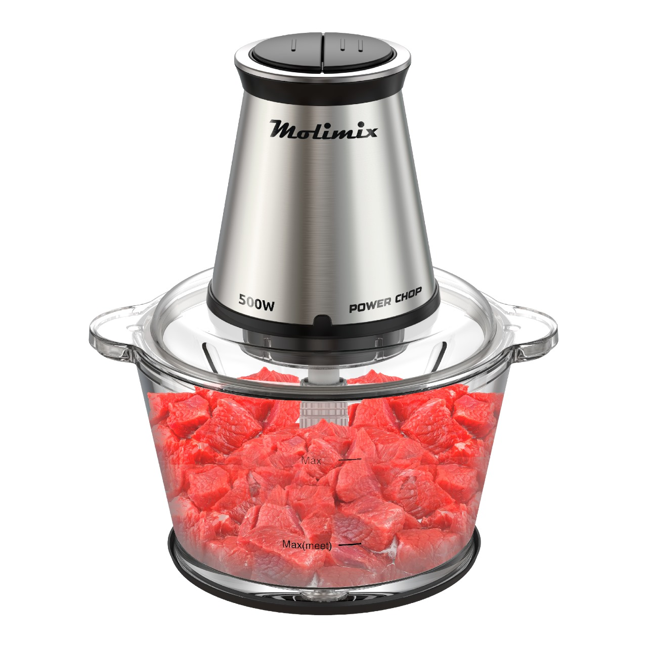 Foto do Produto Multiprocessador de Alimentos Molimix MPA-500 - 500W - 1.8L - Inox - 110V/60Hz - Prata