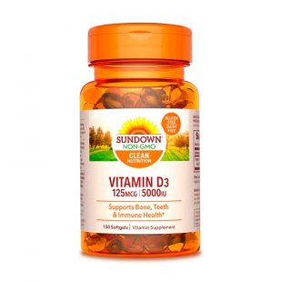 Foto do Produto VITAMINA D3 SUNDOWN 125MCG 5000IU 150 COMP 291730