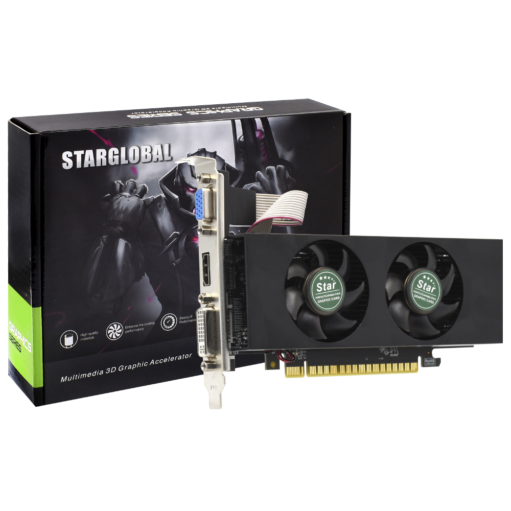Foto do Produto Placa de Vídeo Star Nvidia 4GB GeForce GTX750 DDR5 - LOW PROFILE GTX750-GRAPHIC