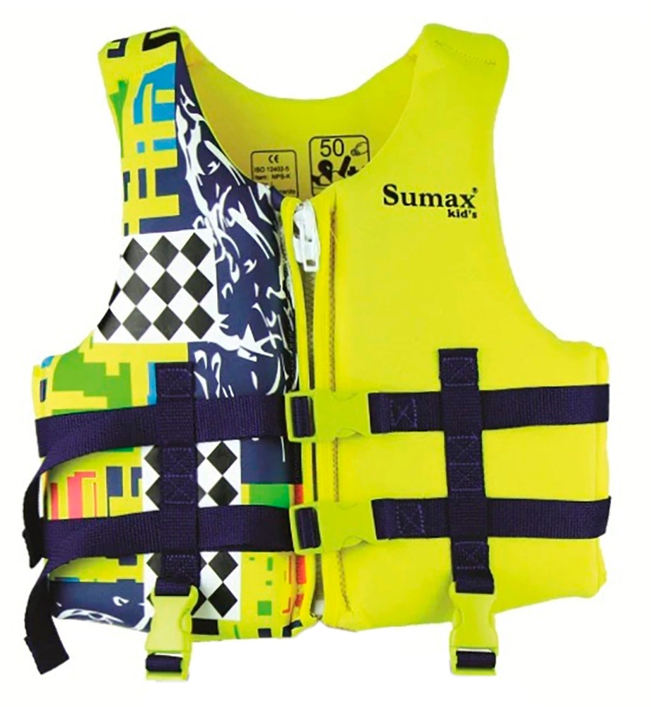 Foto do Produto Colete Salva-vidas Sumax NPS-K-AM 25-40Kg Kids - Amarelo