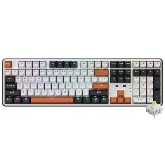 Foto do Produto Teclado Redragon Wyvern Pro K689WBO-RGB-Pro Bluetooth