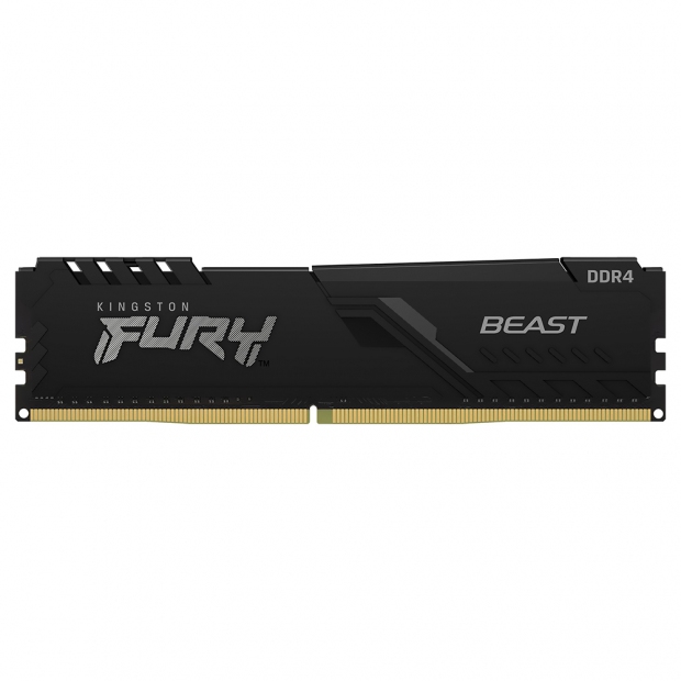 Foto do Produto Memória Kingston Fury Beast, 32GB, 3200MHz, DDR4, c/Dissipador, Black, KF432C16BB-32