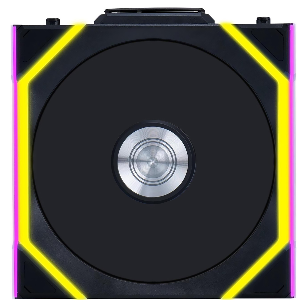 Foto do Produto Cooler para Gabinete Lian Li Uni Fan SL Wireless 120 Reverse Blade 12X12 LED RGB - Preto (12RSL1W1B)