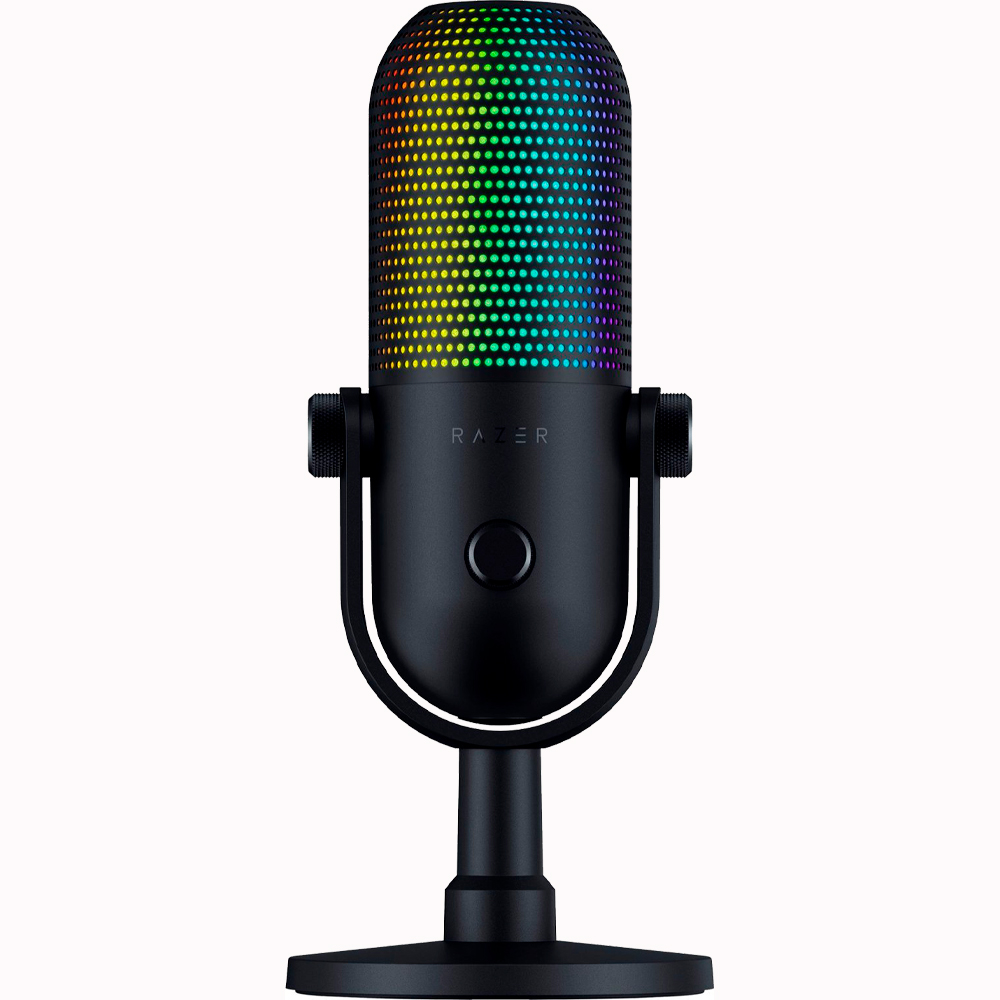 Foto do Produto Microfone para Stream Razer Seiren V3 Chroma Supercardióide USB - Preto RZ19-05060100-R3U1
