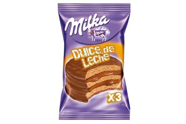 Foto do Produto ALFAJOR MILKA TRIPLE DULCE DE LECHE 70G