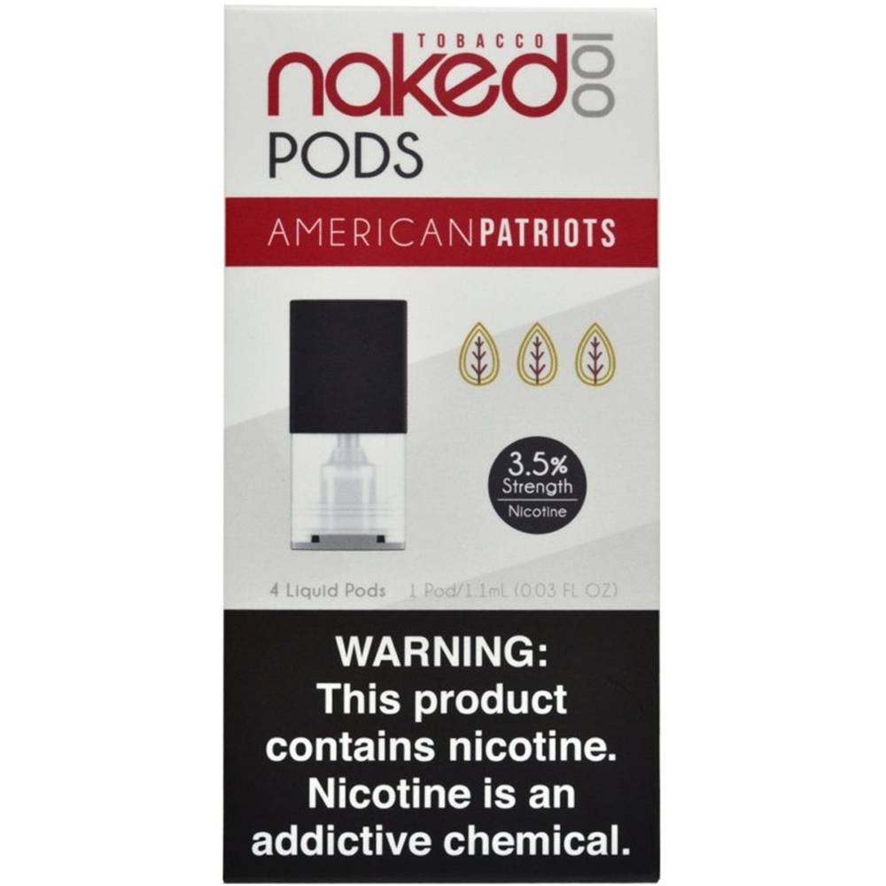 Foto do Produto Essência Naked 100 Pod American Patriot 35mg