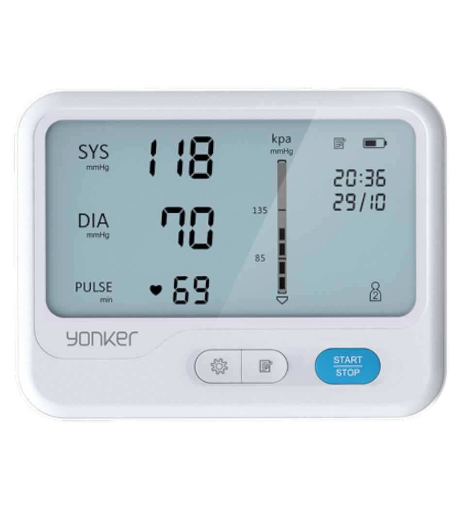 Foto do Produto MEDIDOR DE PRESSÃO ESFIGMOMANÔMETRO YK-BPA7