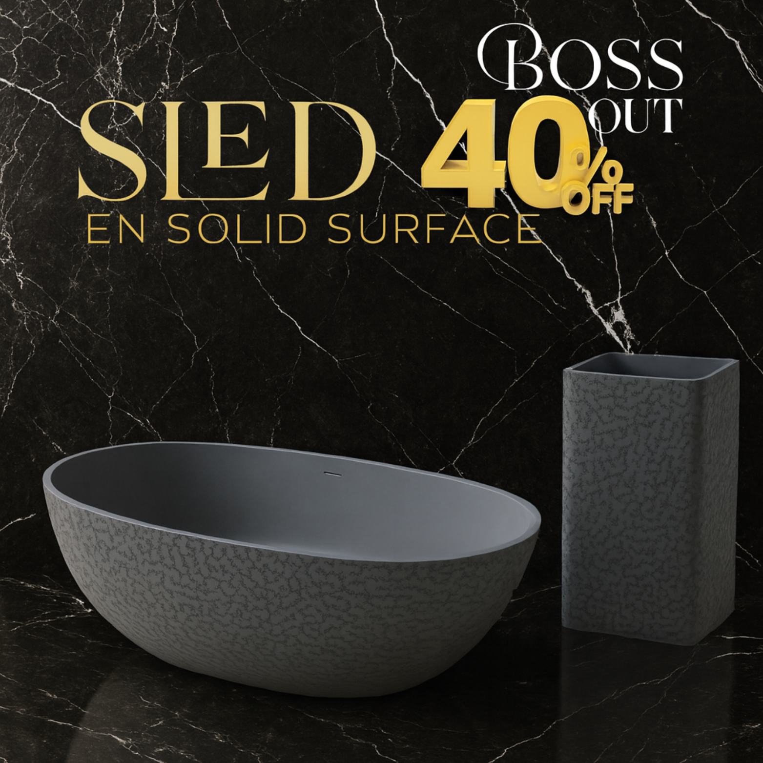 Foto do Produto BANHEIRA DE IMERSÃO SLED 170*86*55CM GREY