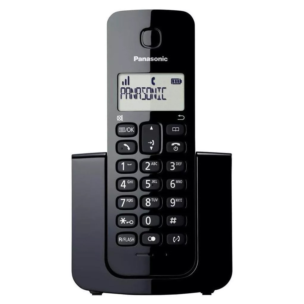 Foto do Produto Telefone Sem Fio Panasonic KX-TGB110LCB - 1 Bases - Com Bina - Bivolt - Preto