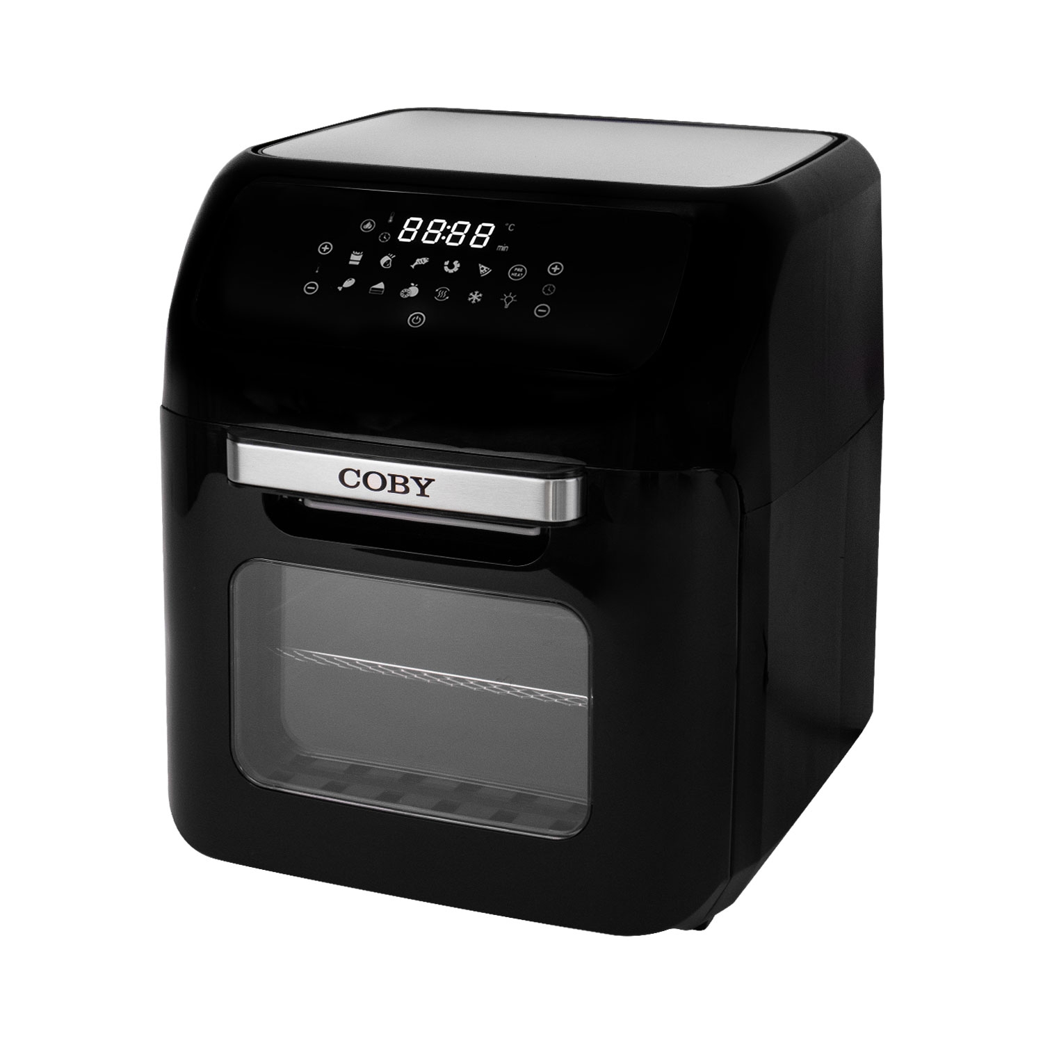 Foto do Produto Fritadeira Elétrica Airfry Coby CY-AIRF-12LZH-DG-BK-W-220 - 1800W - 12L - Display Digital Touchscreen - 220V/50Hz - Preto