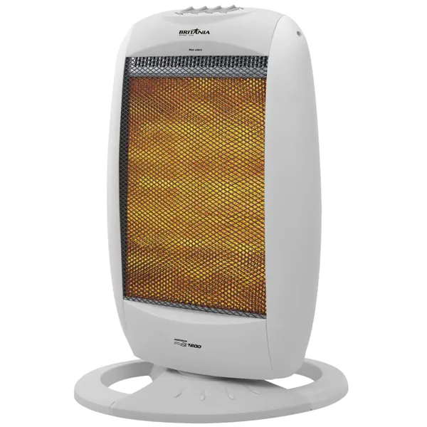 Foto do Produto Aquecedor Britânia AB 1200 1.200 watts com Termostato Ajustável 127V ~ 60Hz - Branco