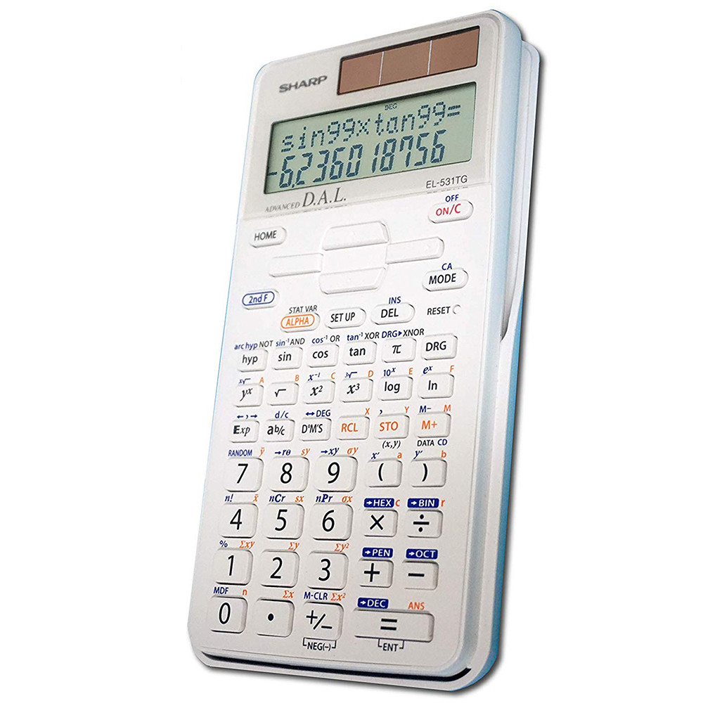 Foto do Produto Calculadora Sharp Científica 12 Digitos EL-531TGBDW Branco