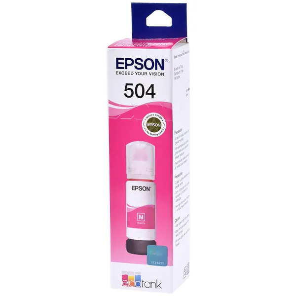 Foto do Produto Tinta Epson T504 320 C13T03N32A para Impressoras Eco Tank - Magenta
