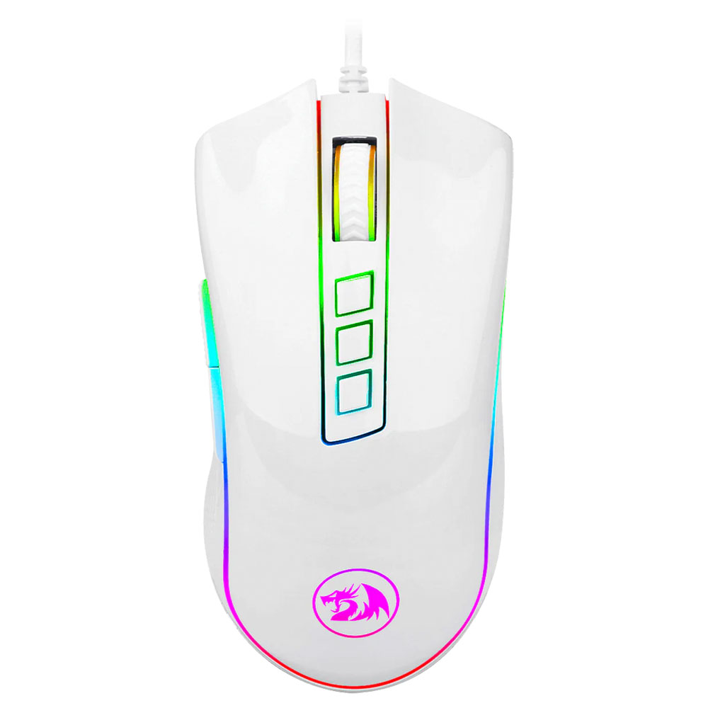Foto do Produto Mouse Gamer Redragon M711W Cobra USB / RGB - Branco