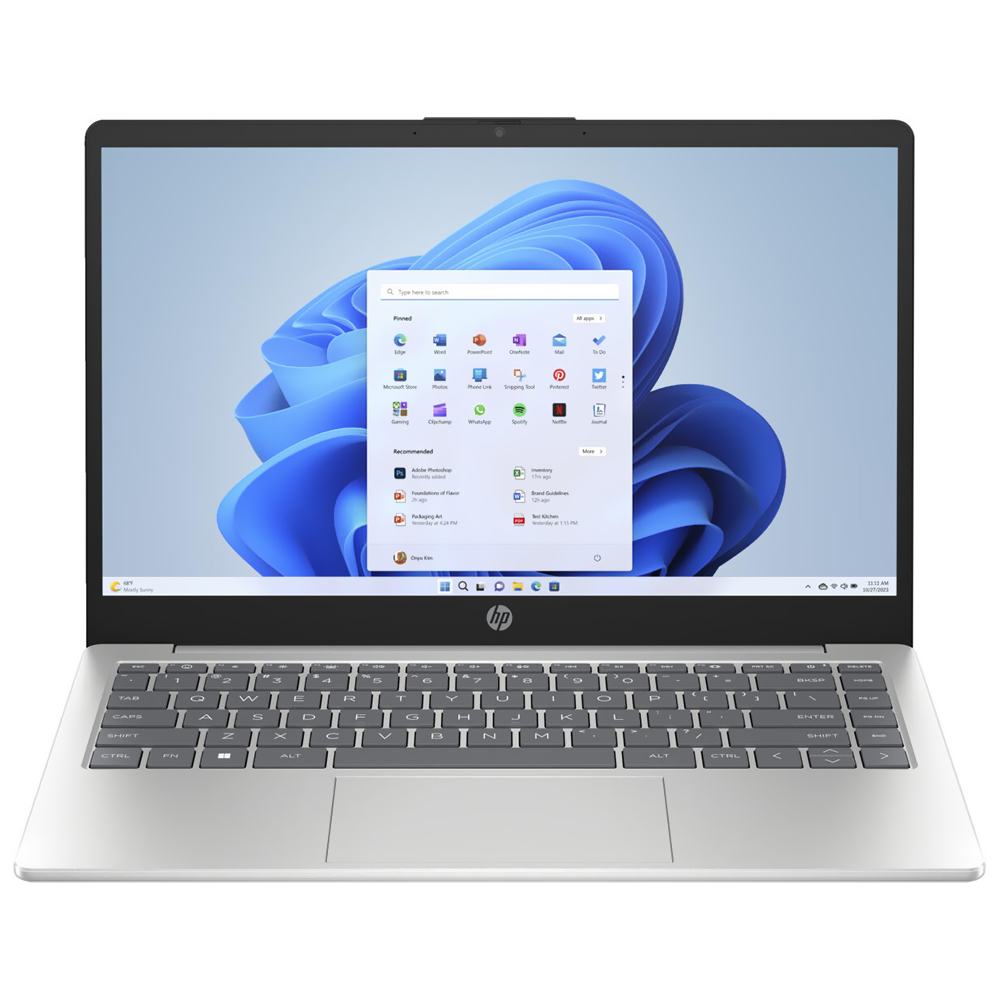 Foto do Produto Notebook HP 14-EM0085CL AMD Ryzen 7 7730U Tela HD 14.0" / 16GB de RAM / 1TB SSD / Win11 - Prata (Inglês)