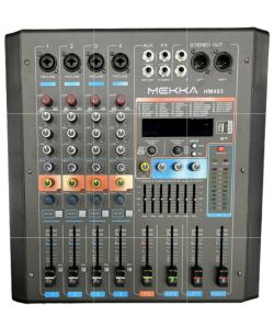 Foto do Produto MESA DE SOM MEKKA HM403 AMPLIFICADA