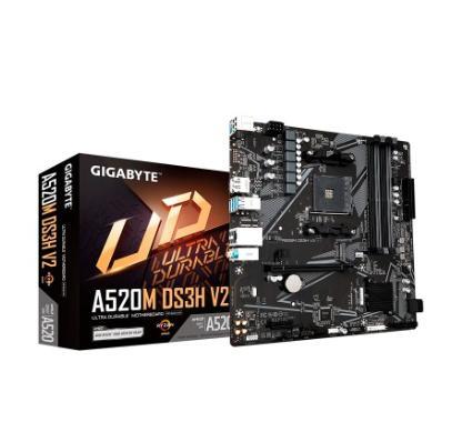 Foto do Produto MB AM4 GIGABYTE A520M DS3H V2 DP/HDMI/M.2/DDR4