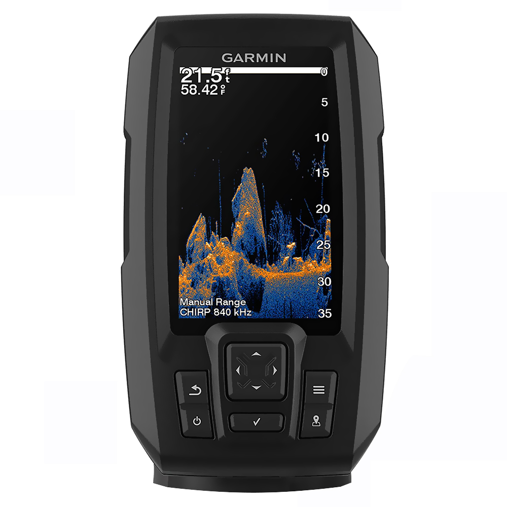 Foto do Produto Rastreador GPS Garmin Striker Vivid 4CV / Transductor - Preto (010-02550-01)