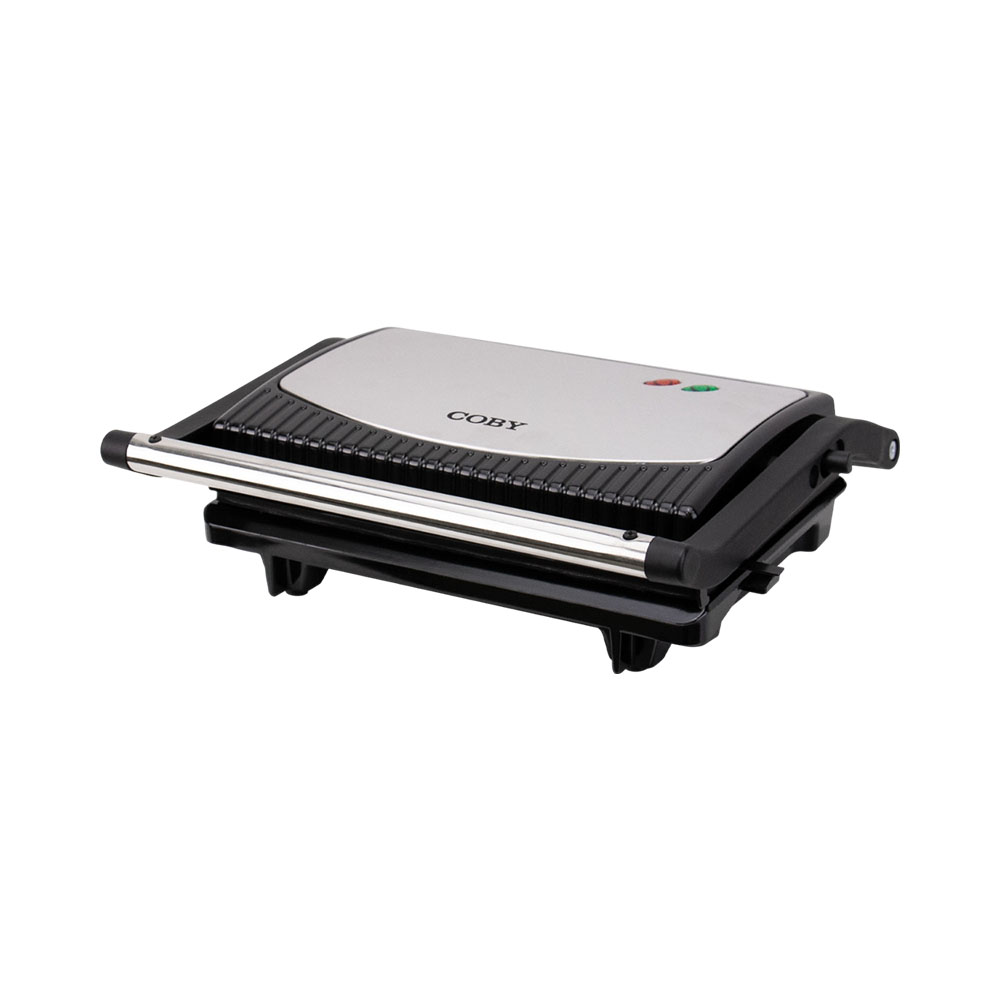 Foto do Produto SANDWICHERA GRILL COBY CY-5300-PAN1 800W 220V NEGRO - PLATA