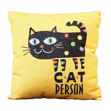 Foto do Produto Capa de Almofada Cat Person