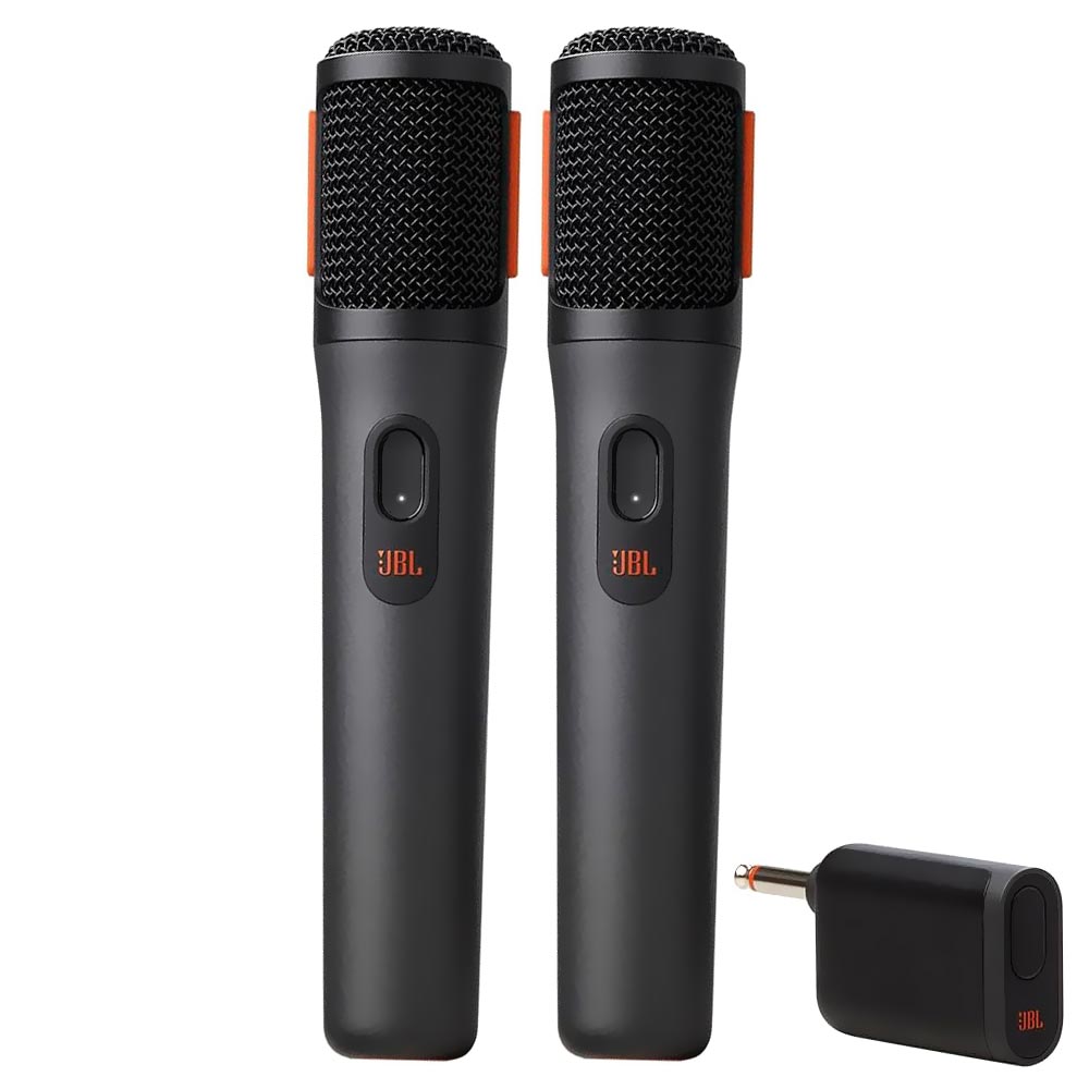 Foto do Produto Microfone JBL PartyBox Wireless - Preto (Kit com 2)