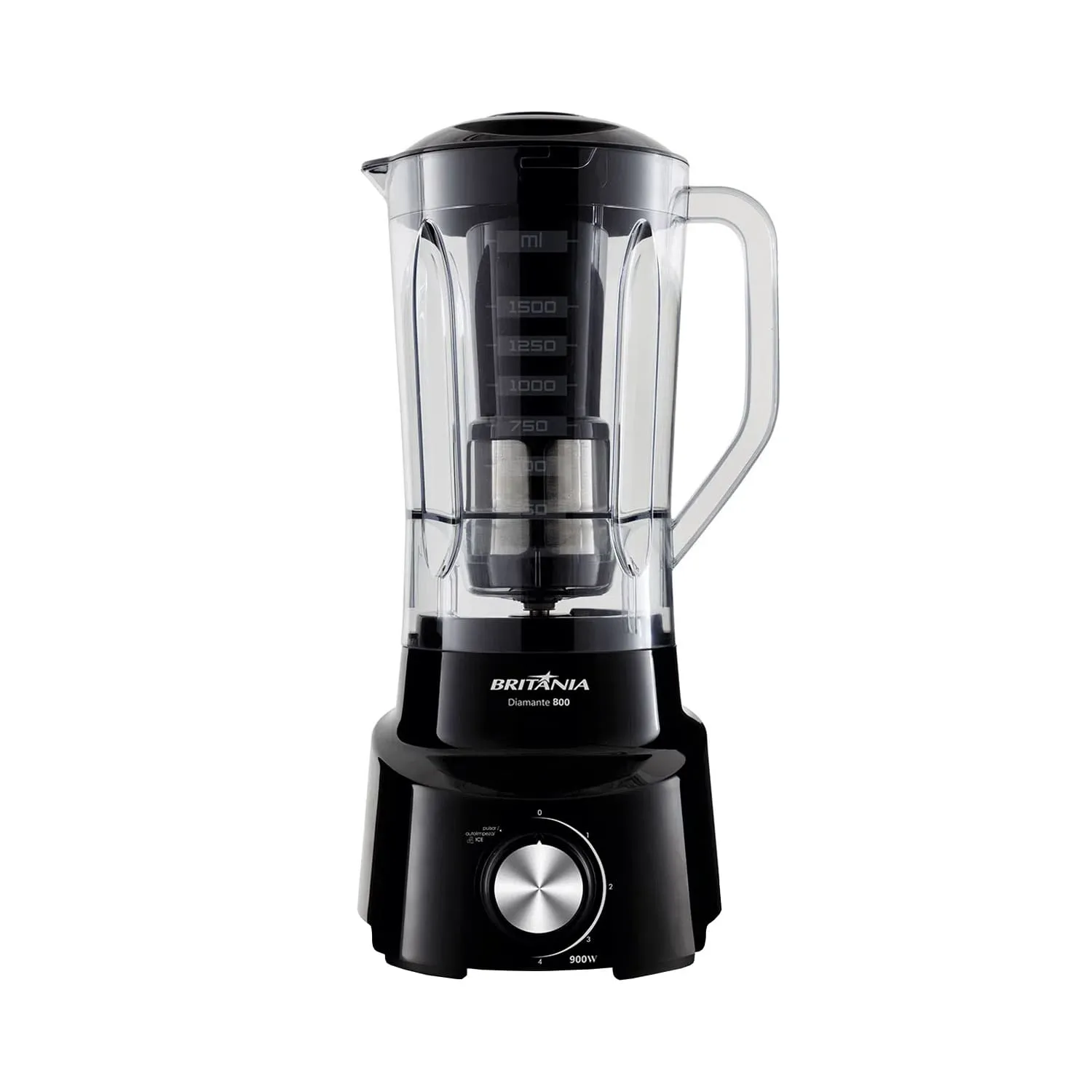 Foto do Produto BRITANIA LICUADORA DIAMANTE 800 2.6L/4VEL/220V 50/60HZ NEGRO