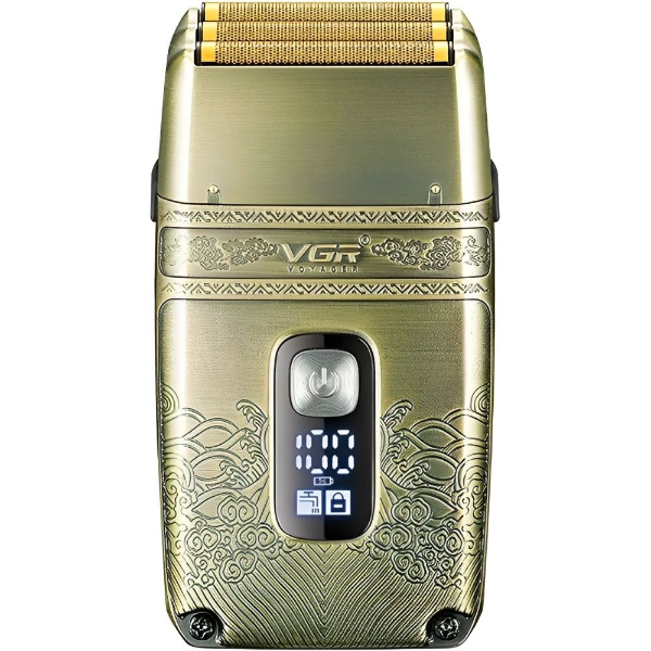 Foto do Produto Barbeador Eletrico VGR Voyager V-335 / 5W / 700Mah / Recarregavel - Dourado