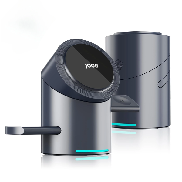 Foto do Produto Carregador Sem fio Magnetico Joog MagCharger MC31-JG / 3 Em 1 / QI2 / 15W - Preto