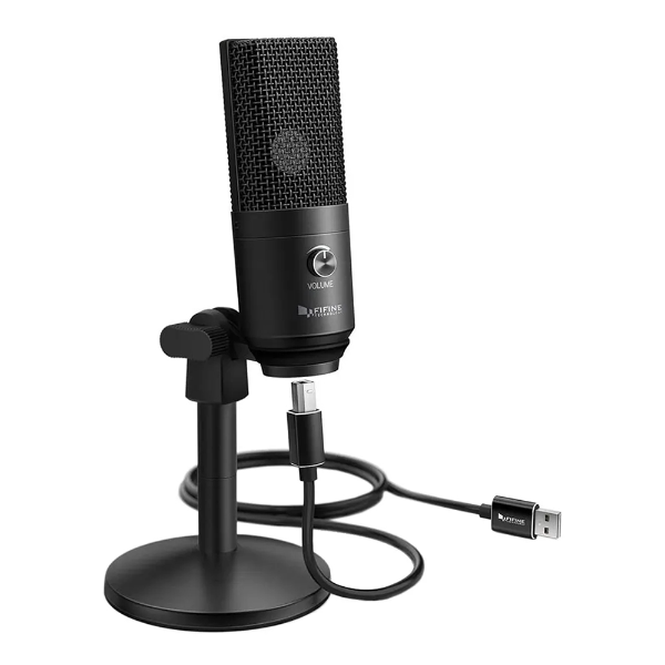 Foto do Produto Microfone Fifine K670B Condenser Cardioide / USB - Preto