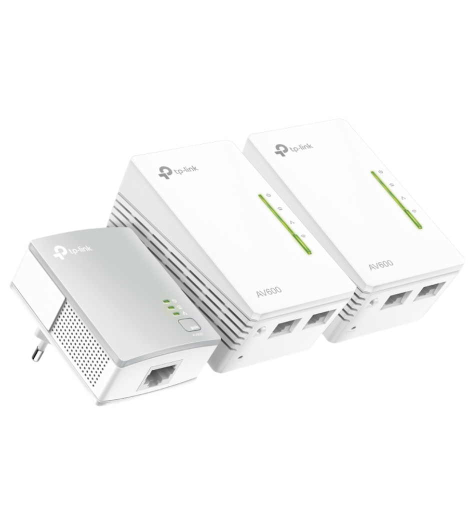 Foto do Produto TP-LINK WIFI TL-WPA4220T KIT AV600 POWERLINE 2 ETHERNET 3UNI
