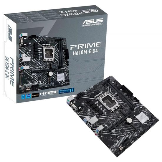 Foto do Produto Placa Mãe Asus Prime H610M-E D4 Intel Soquete LGA 1700