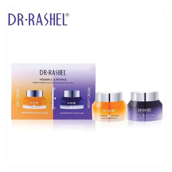 Foto do Produto DR RASHEL KIT VITAMINA C & RETINOL CREMA DIA Y NOCHE 50g