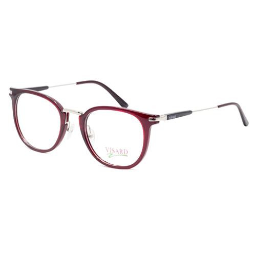 Foto do Produto Óculos de Grau Visard CD0606 Feminino, Tamanho 50-20-140 C11 - Vermelho Escuro e Preto