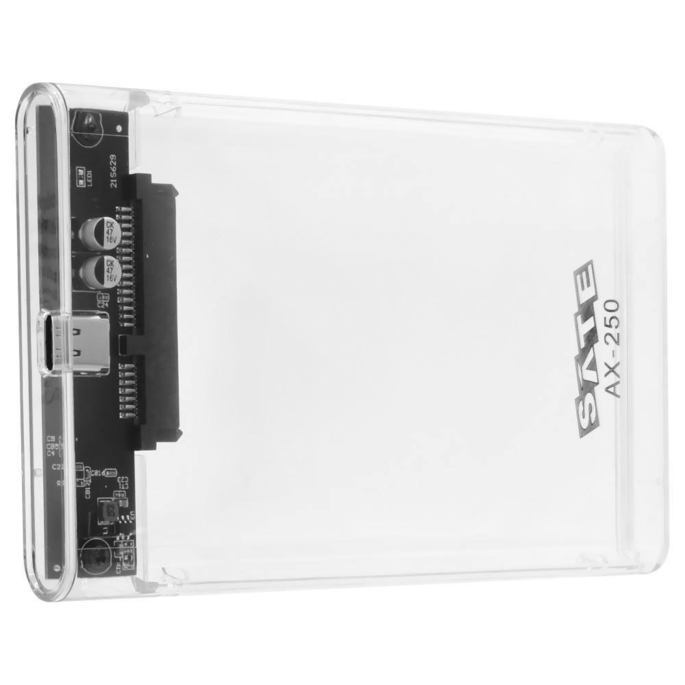 Foto do Produto Gaveta Satellite AX-250 SATA 2.5" / HD / USB Type-C / USB 3.1