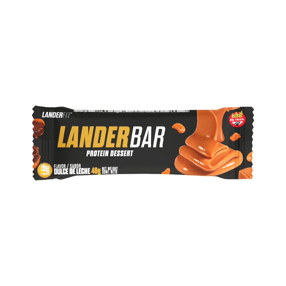 Foto do Produto BARRA DE PROTEÍNA LANDERFIT LANDERBAR PROTEIN DESSERT DULCE DE LECHE 46GR