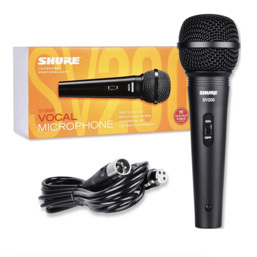 Foto do Produto SHURE MICRÓFONO SV200 C/CABLE NEGRO
