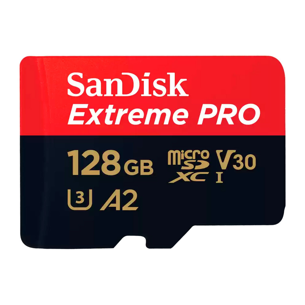 Foto do Produto Cartão de Memória SanDisk Micro SDXC Extreme Pro 128GB 200 MB/s- SDSQXCD-128G-GN6MA