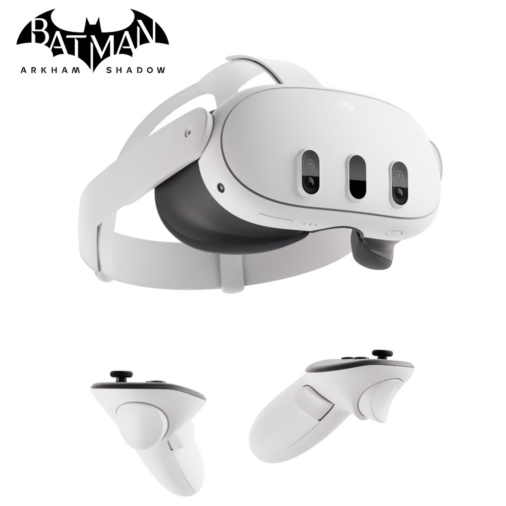 Foto do Produto Óculos de Realidade Virtual Oculus Meta Quest 3 512GB - Branco + Batman Arkham Shadow