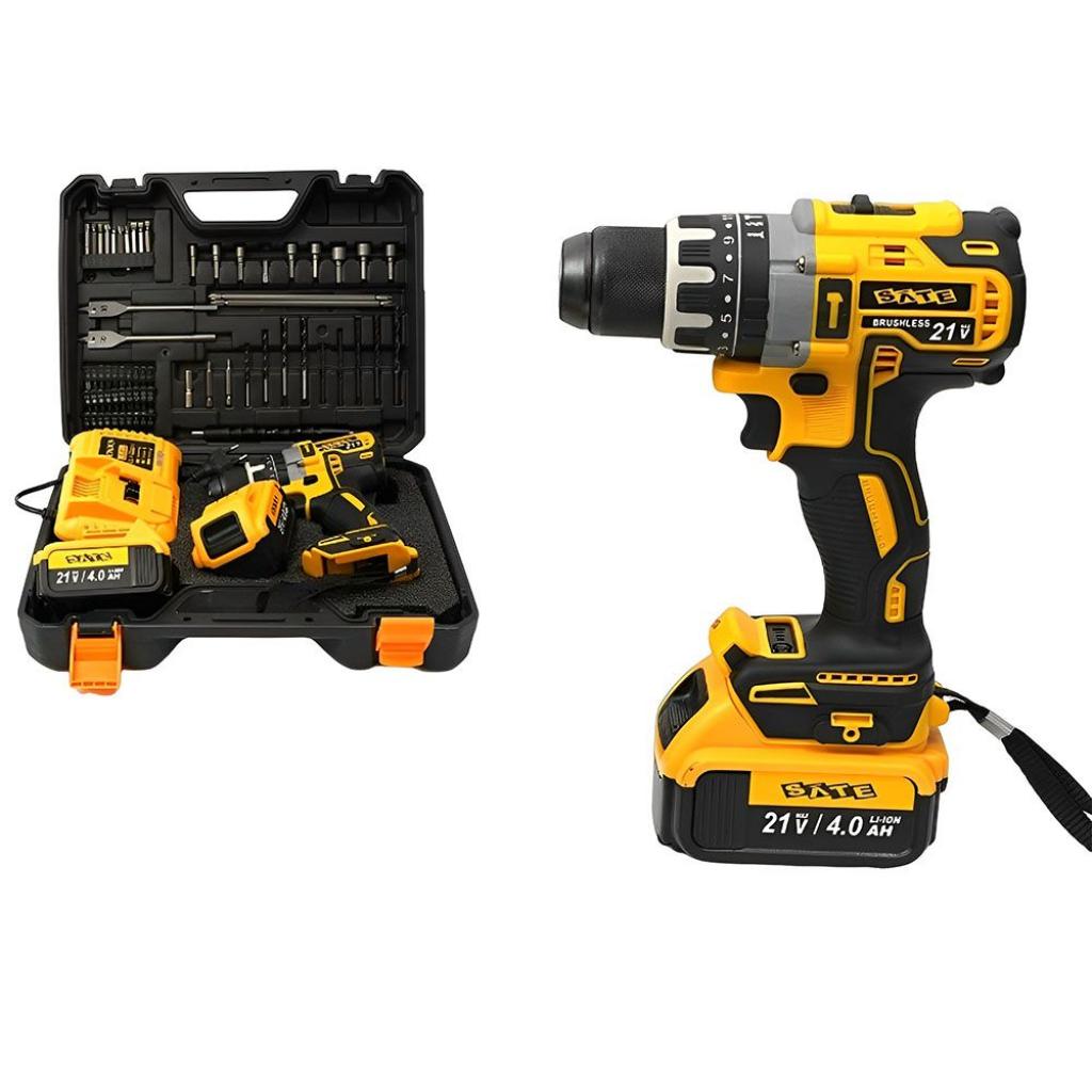 Foto do Produto Ferramenta Kit Parafusadeira Bateria Sate A-TK885 21V