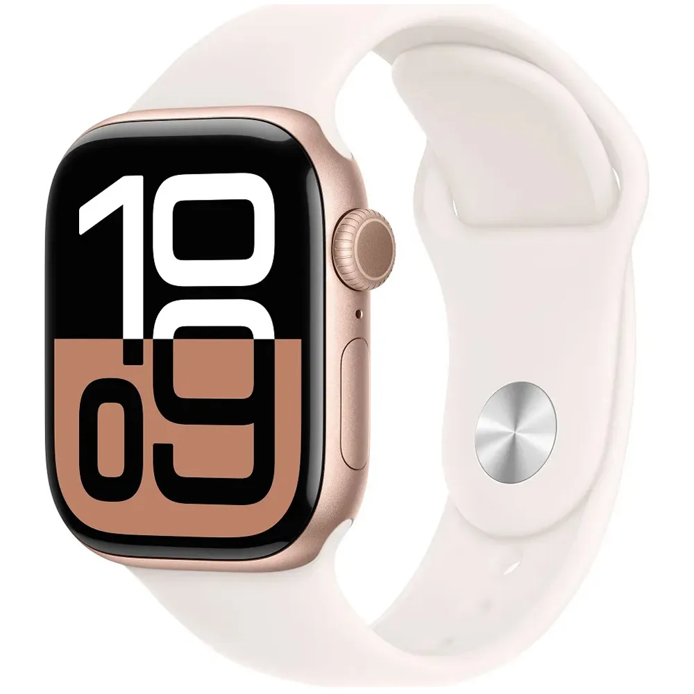 Foto do Produto APPLE WATCH SERIE 10 MWWU3LW/A SPORT BAND 46MM ROSE GOLD