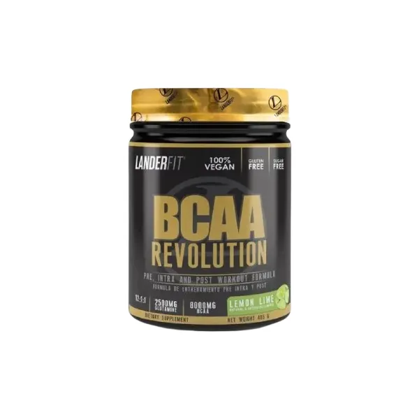 Foto do Produto LANDERFIT BCAA BCAA REVOLUTION LEMON LIME PLASTICO 405 G S/C