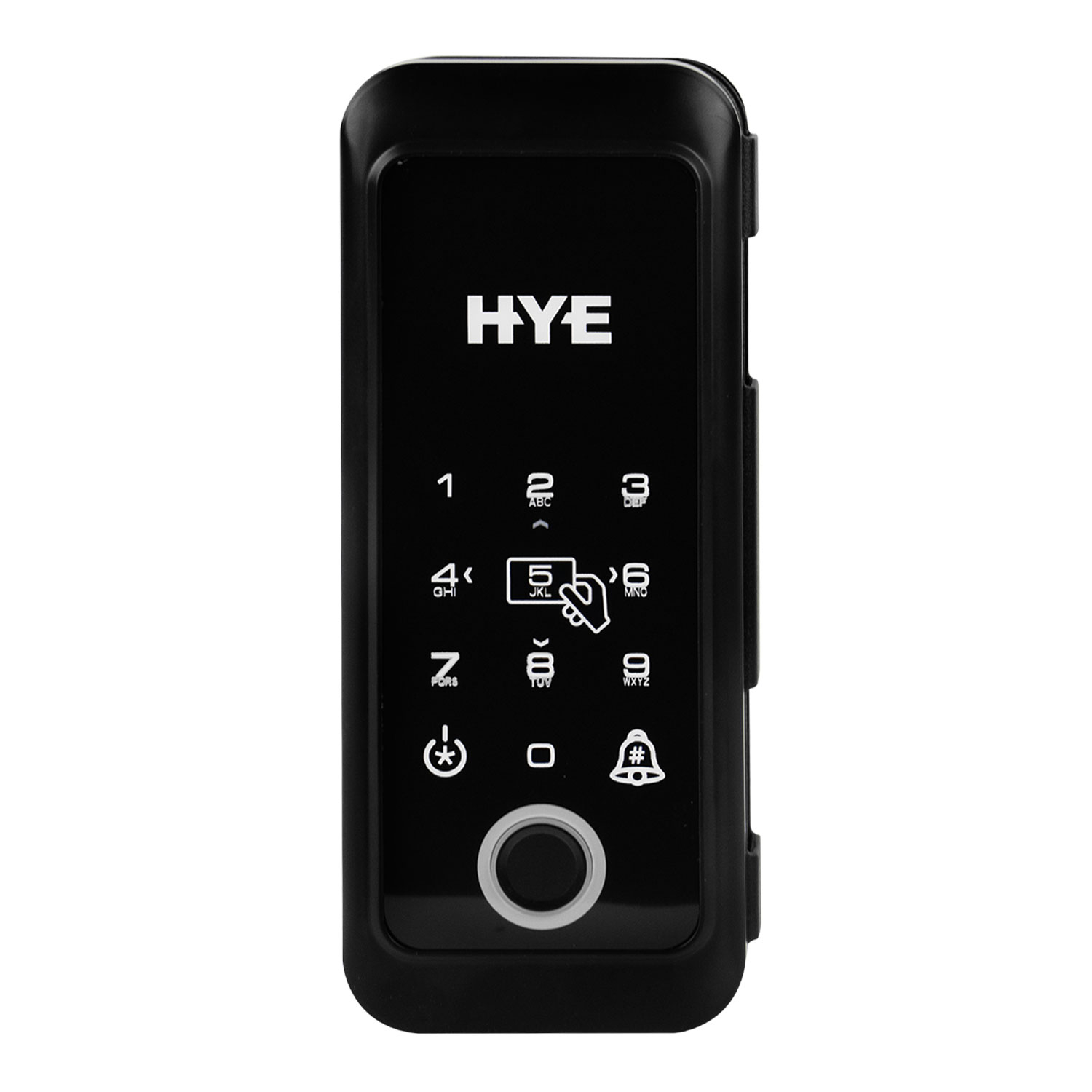Foto do Produto Fechadura Elétrica Hye HYE-253J - Impressão Digital/Código Secreto/Chave de Cartão - Preto