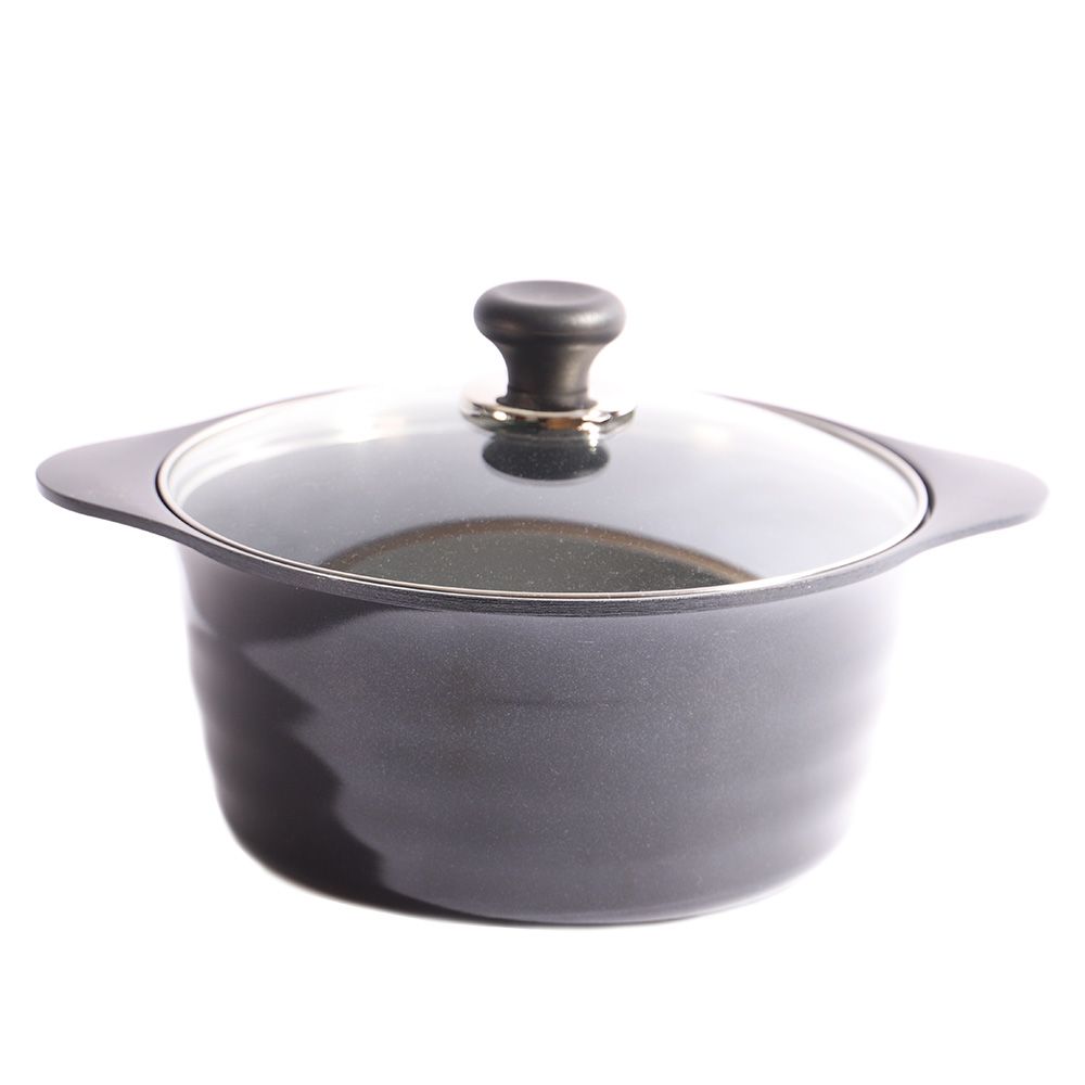 Foto do Produto ECORAMIC CACEROLA CERAMICA C/TAPA NEGRO 24CM