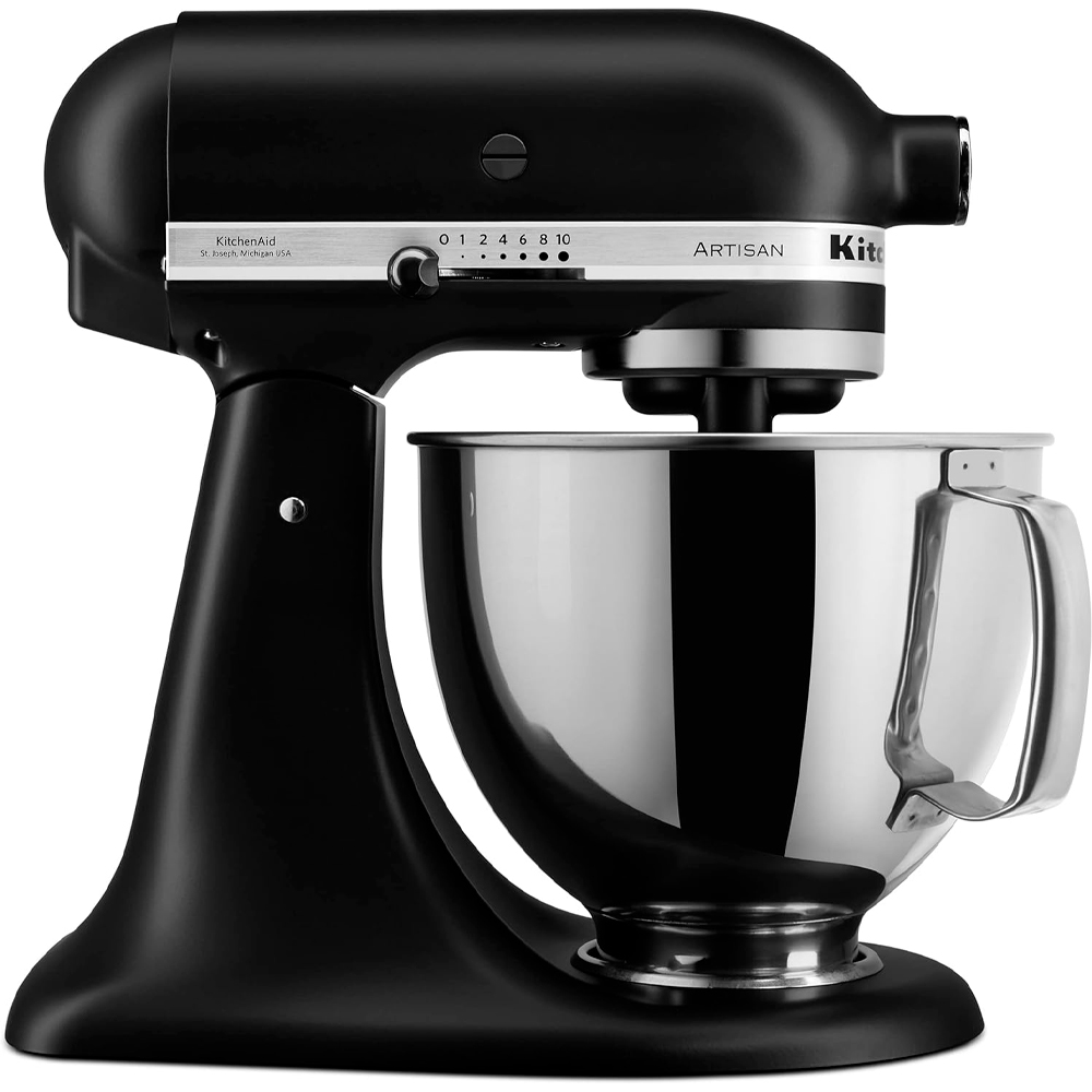 Foto do Produto Batedeira KitchenAid KSM150PSBM 10 Velocidades 300W 4.8L 120V Preto Fosco