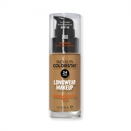 Foto do Produto Base Revlon ColorStay Longwear Makeup CombinationOily Skin 360 Golden Caramel