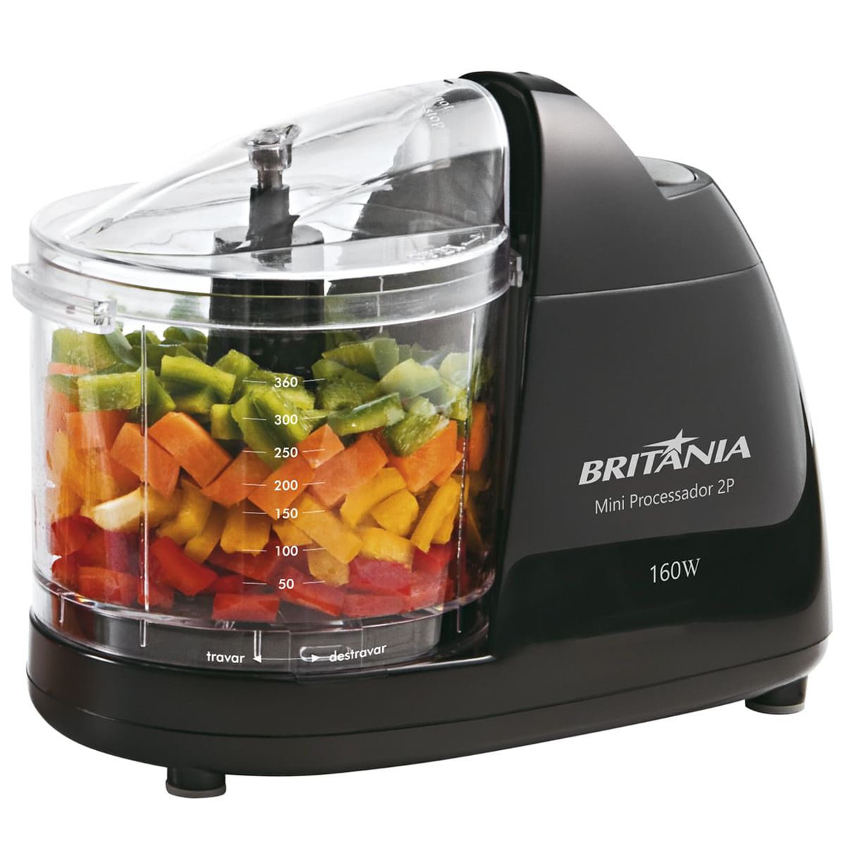 Foto do Produto MINI PROCESSADOR BRITANIA 2P 160W 220V