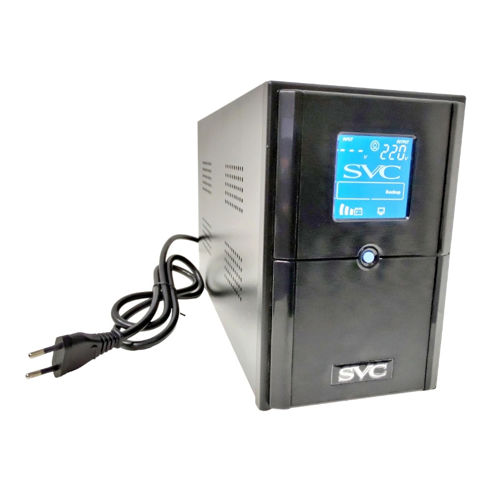 Foto do Produto NOBREAK UPS SVC V-2000-LCD-EU 2000VA 1200W USB 220V