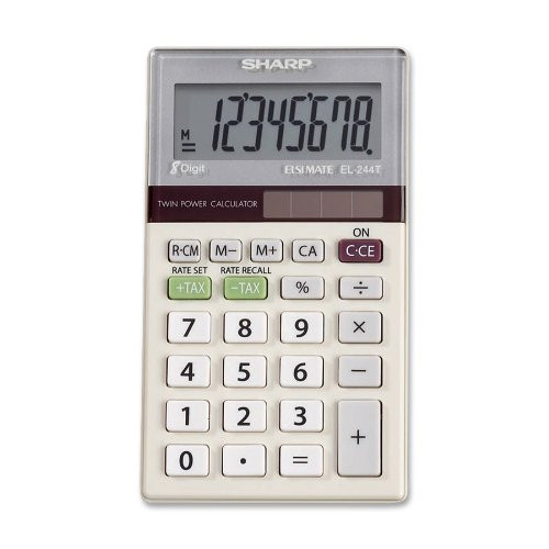 Foto do Produto Calculadora Sharp 8 Digitos EL-244TB Branco