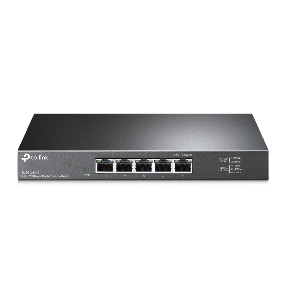 Foto do Produto Switch TP-Link TL-SG105-M2 - 5 Portas - 2.5Gbps - Cinza