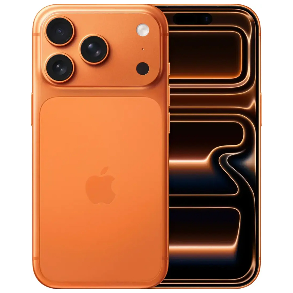 Foto do Produto Apple iPhone 17 Pro 256GB A3256 LL Tela Super Retina XDR 6.3 / Cam Tripla 48+48+48MP/18MP Center Stage / iOS 26 - Cosmic Orange